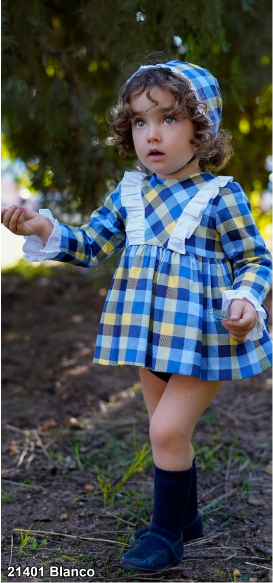 JESUSITO BEBÉ CUADROS AZUL DBB Collection 21401
