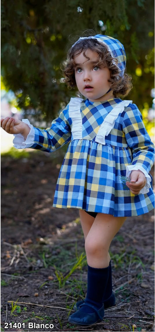 JESUSITO BEBÉ CUADROS AZUL DBB Collection 21401